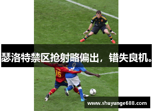 瑟洛特禁区抢射略偏出，错失良机。